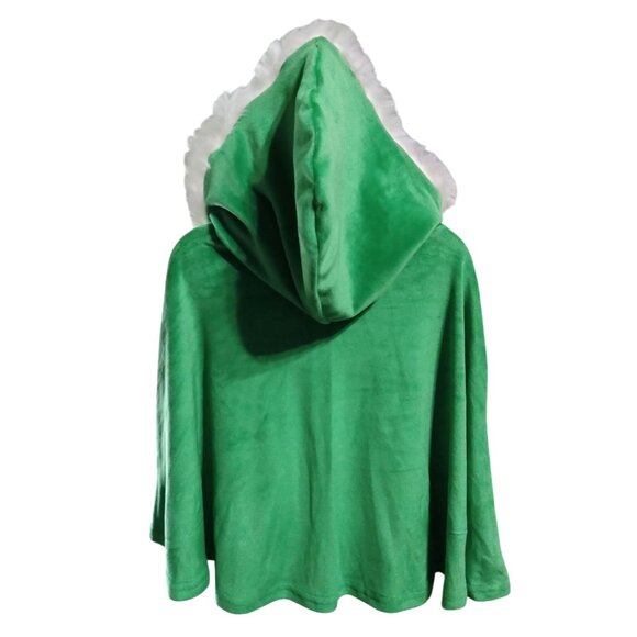 Toddler Girls Christmas Tree Sundress With Green Winter Cape Set Size 4T - Picture 8 of 9